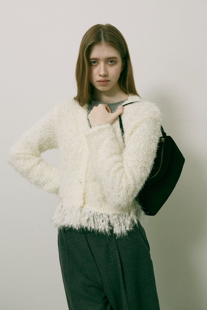 Cosmo Shoulder Bag Suede Black