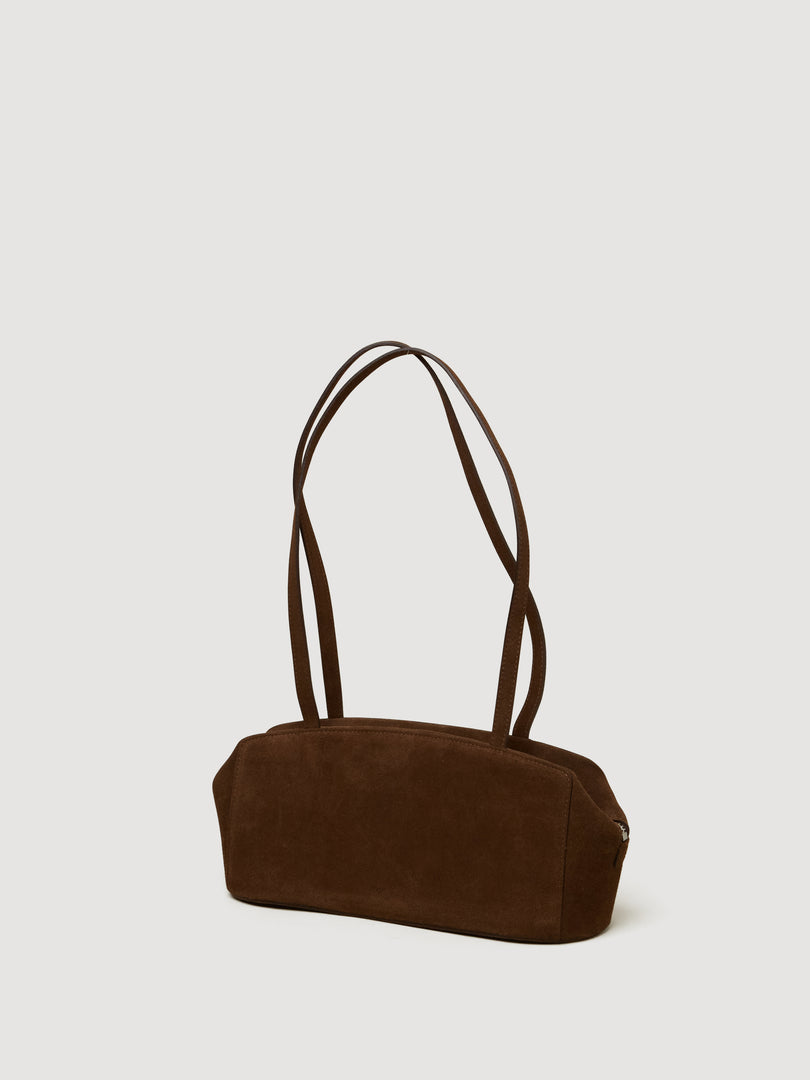 Dahlia Shoulder Bag Suede Brown