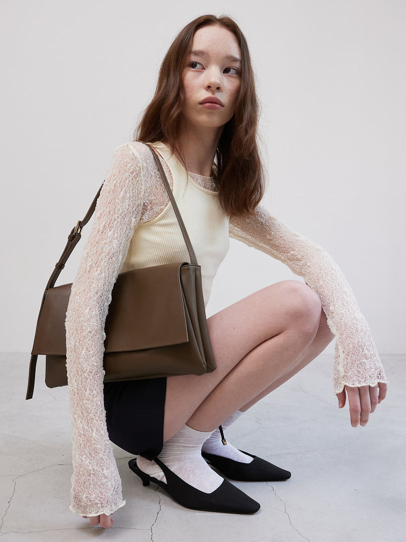 Anzu Flap Bag Brown