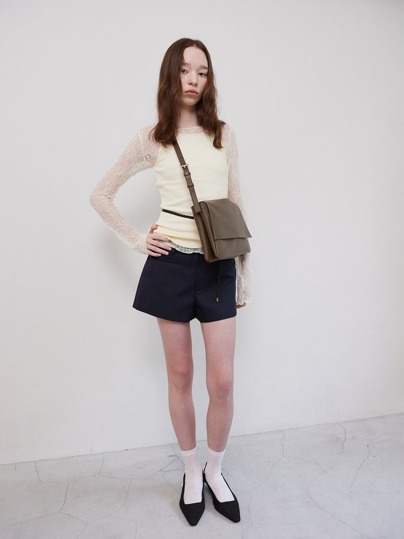 Anzu Flap Bag Brown