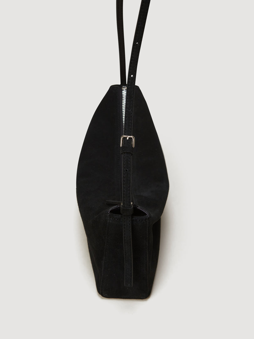 Cosmo Shoulder Bag Suede Black