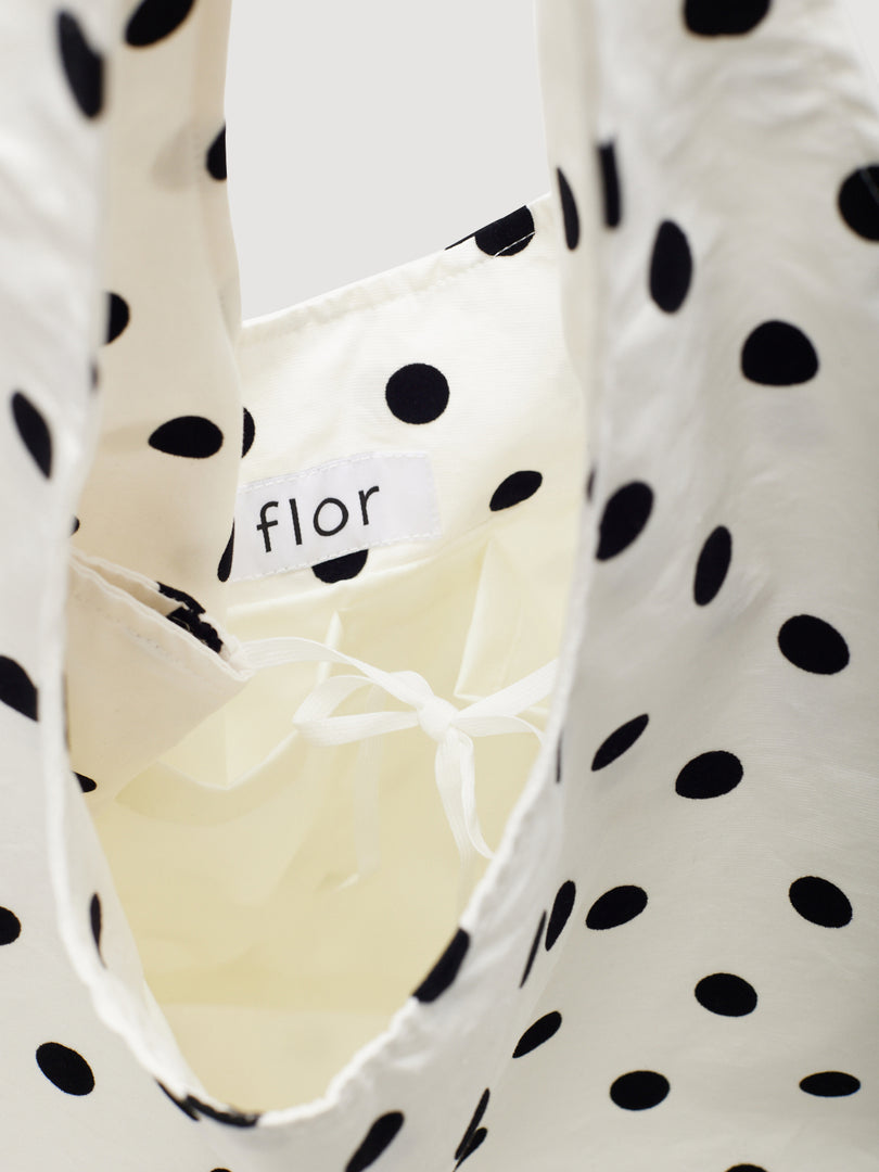 Flower Market Bag - Ivory Dot