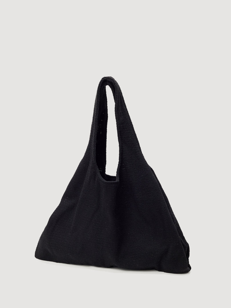 Flower Market Bag - Natural Net Black