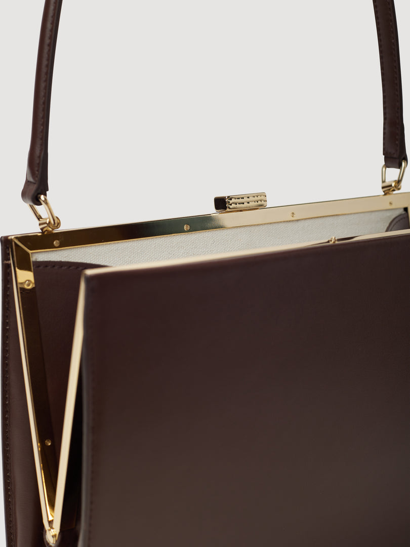 Mona Frame Bag Brown