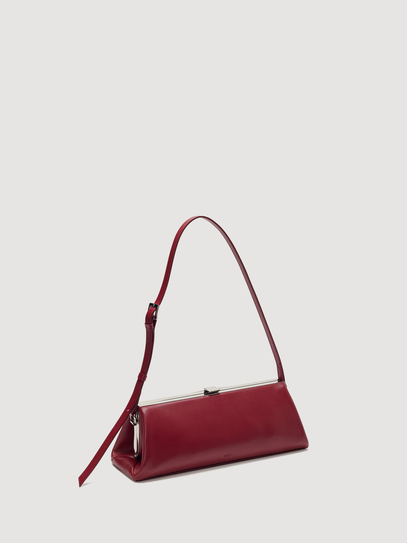 Sage Mini Frame Bag Burgundy