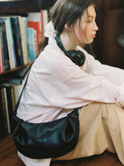 Ohwi Leather Sling Bag Black