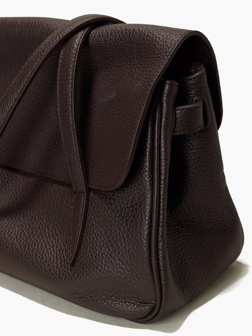 Willo Flap Bag Dark Brown