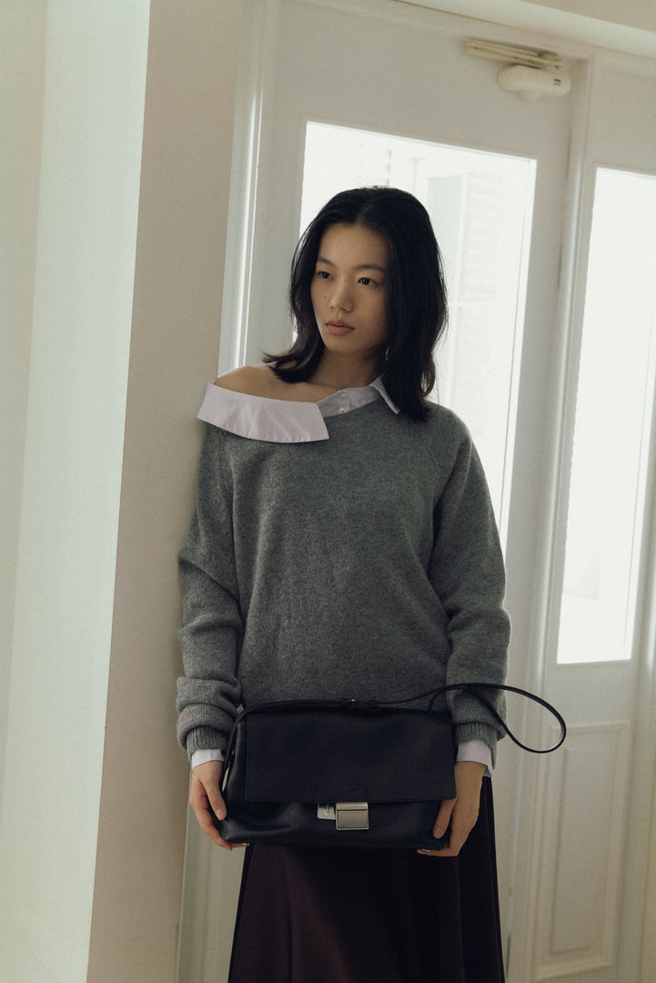 Delfi Satchel Bag Black