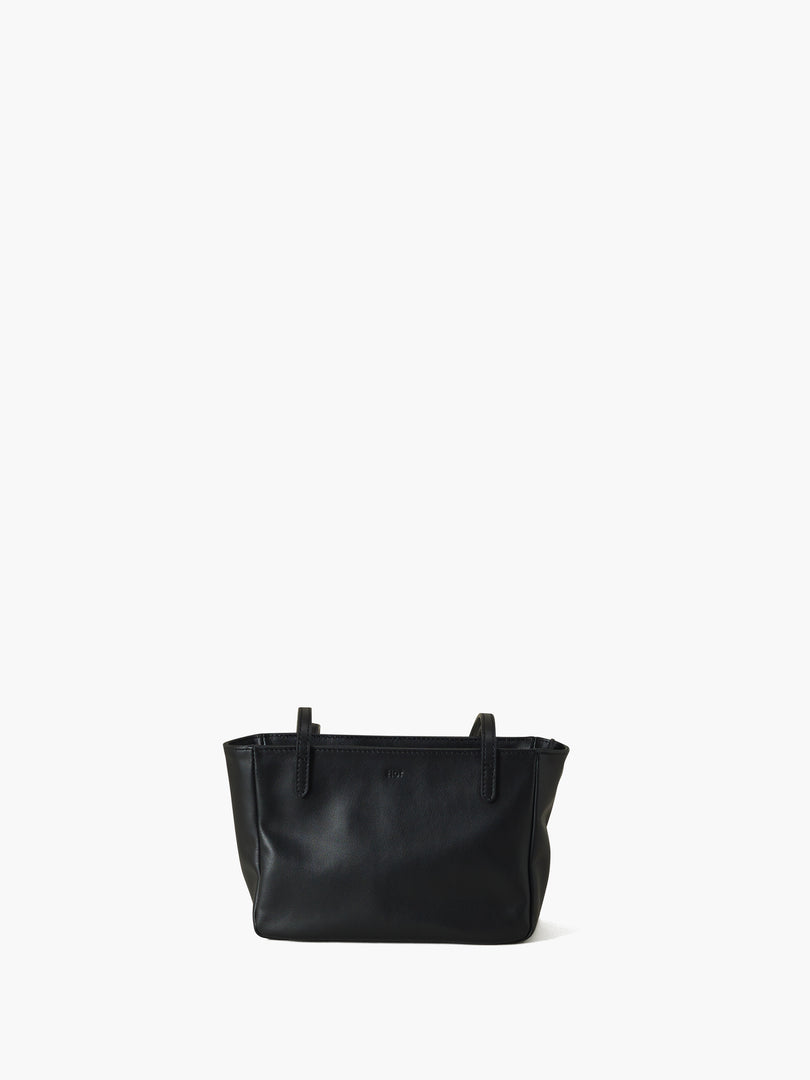 Moss Mini Leather Shoulder Bag Black