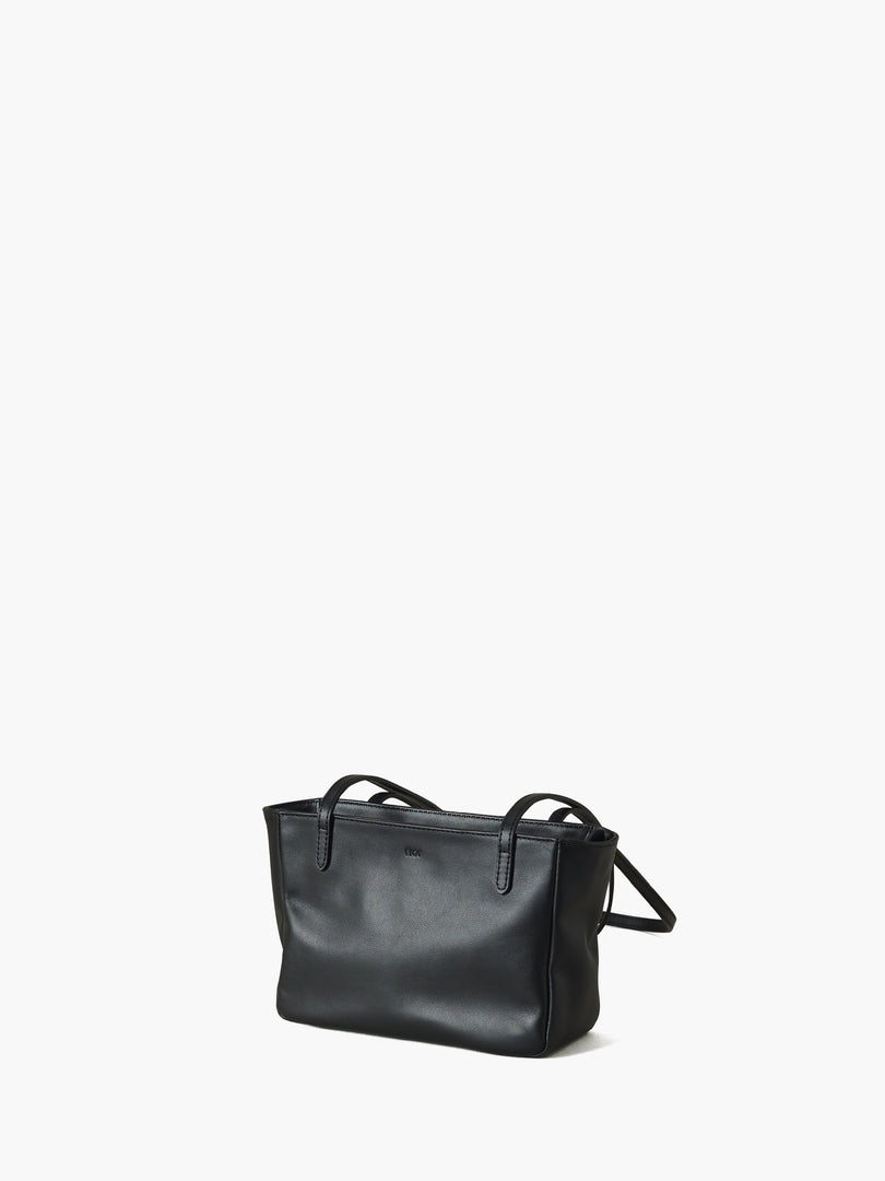 Moss Mini Leather Shoulder Bag Black