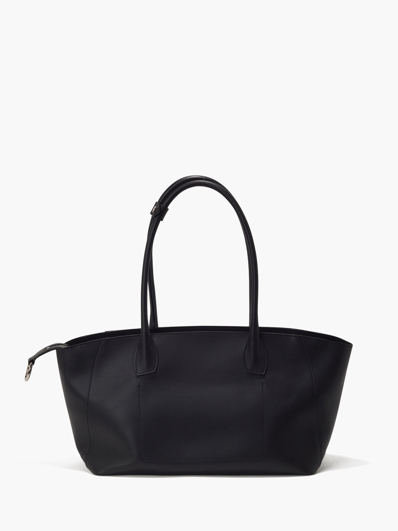 Mag Leather Tote Bag Black