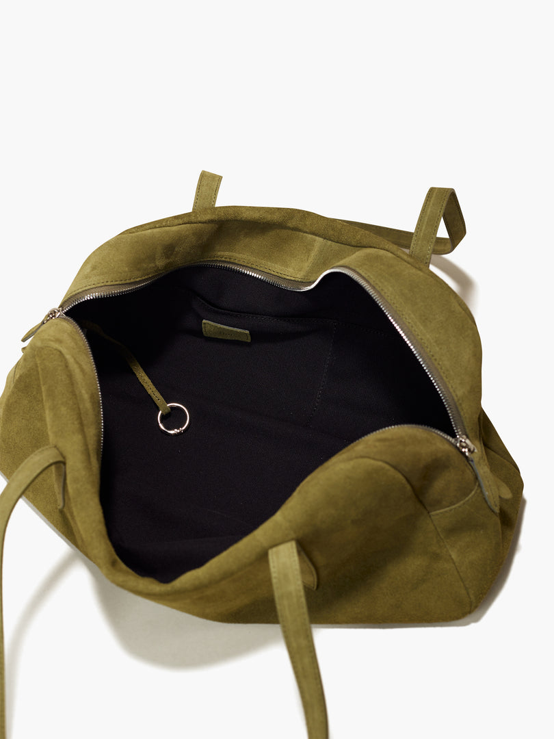 Willo Flute Shoulder Bag Suede Olive