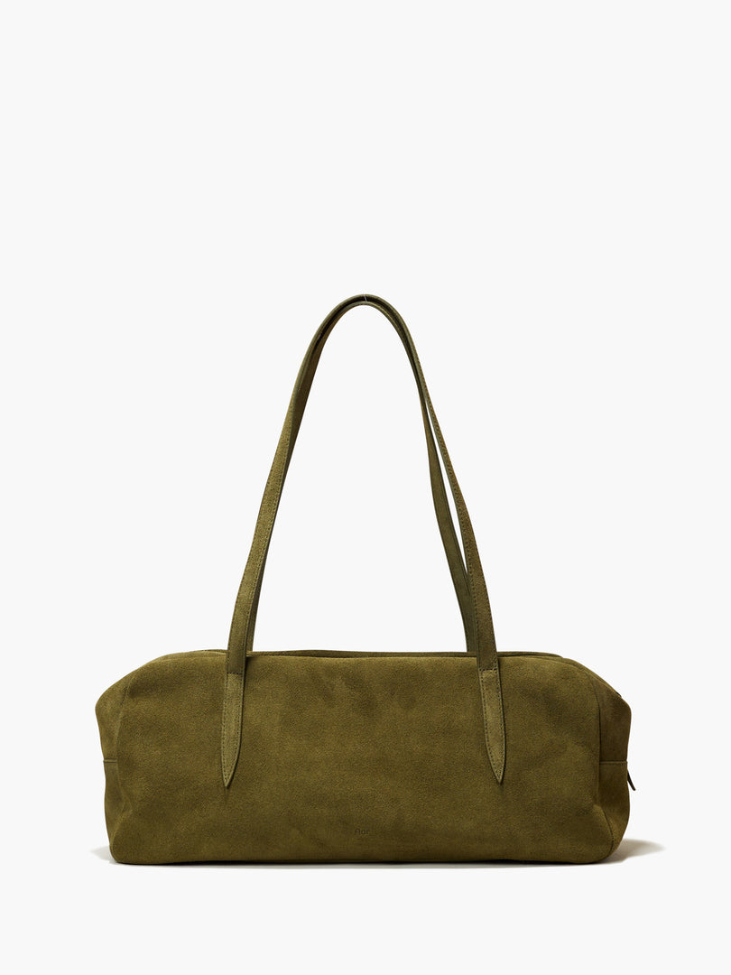 Willo Flute Shoulder Bag Suede Olive