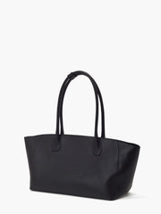 Mag Leather Tote Bag Black