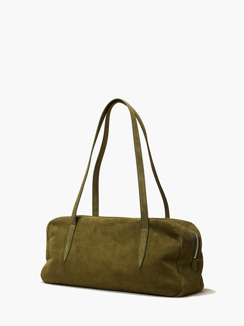 Willo Flute Shoulder Bag Suede Olive