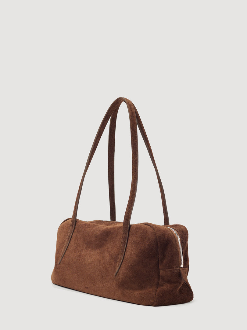 [Ships as available from 10/24] Willo Flute Bag Suede Brown