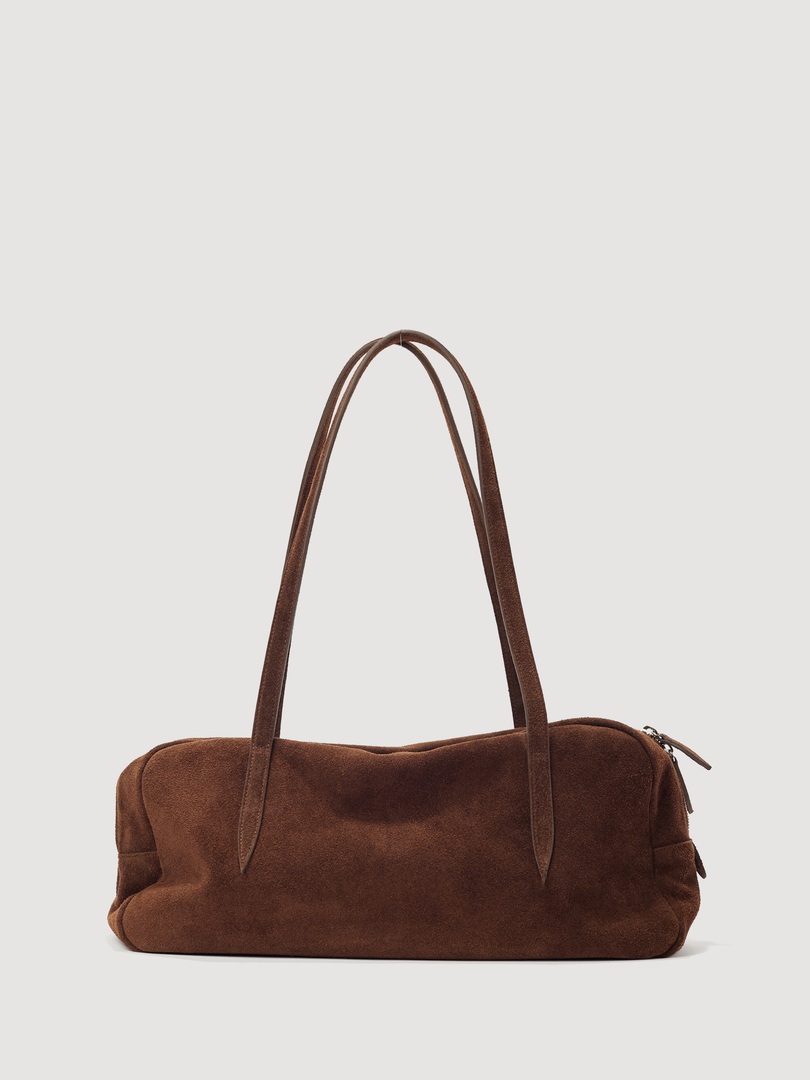[Ships as available from 10/24] Willo Flute Bag Suede Brown