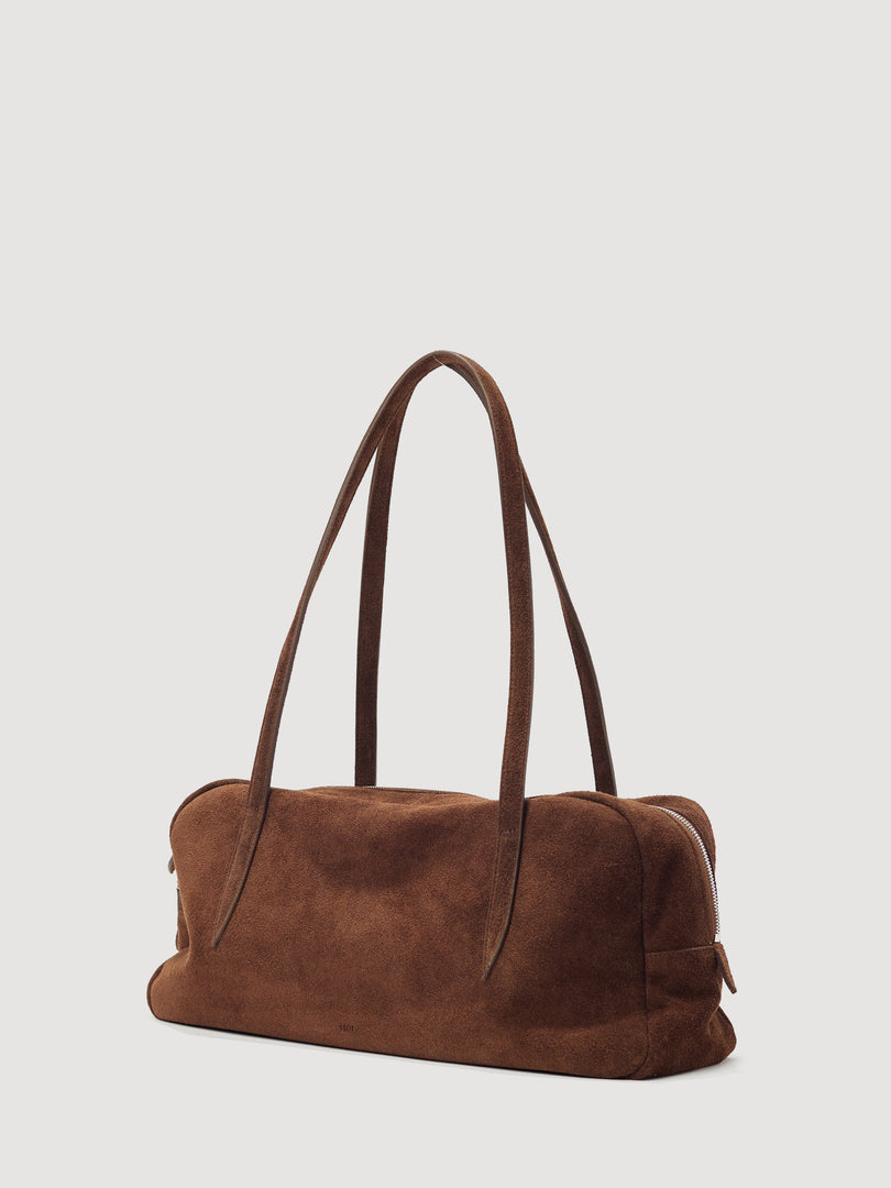 [Ships as available from 10/24] Willo Flute Bag Suede Brown