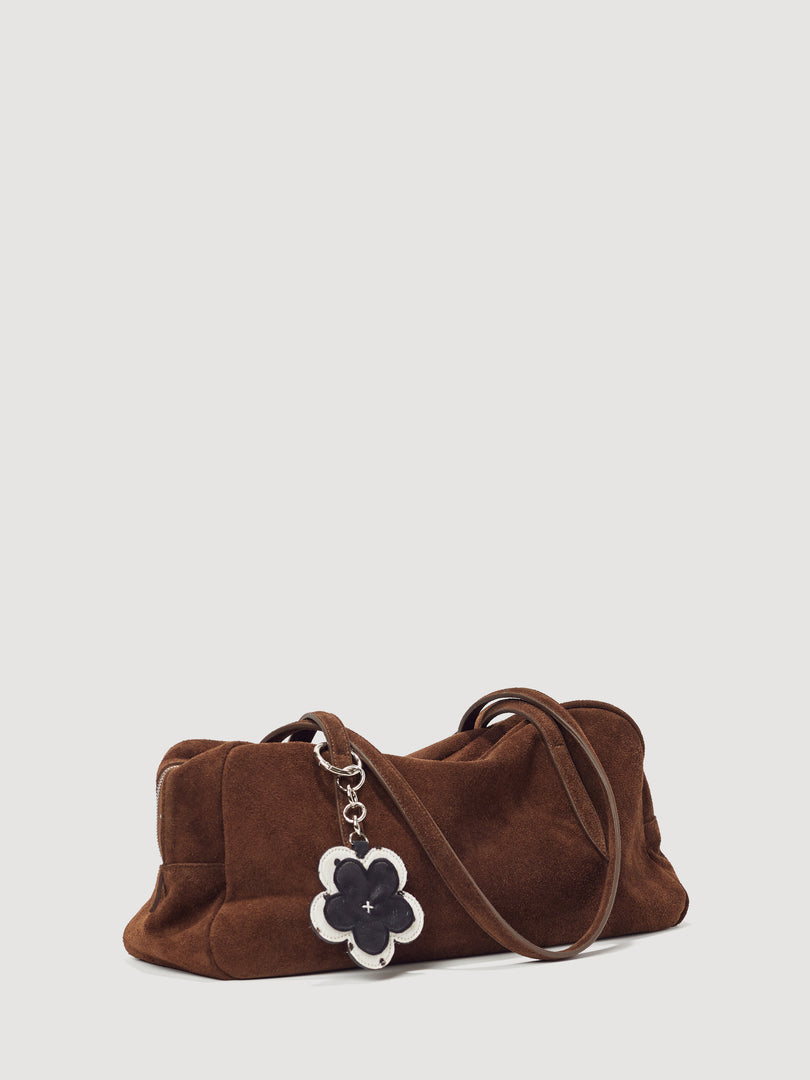 [Ships as available from 10/24] Willo Flute Bag Suede Brown
