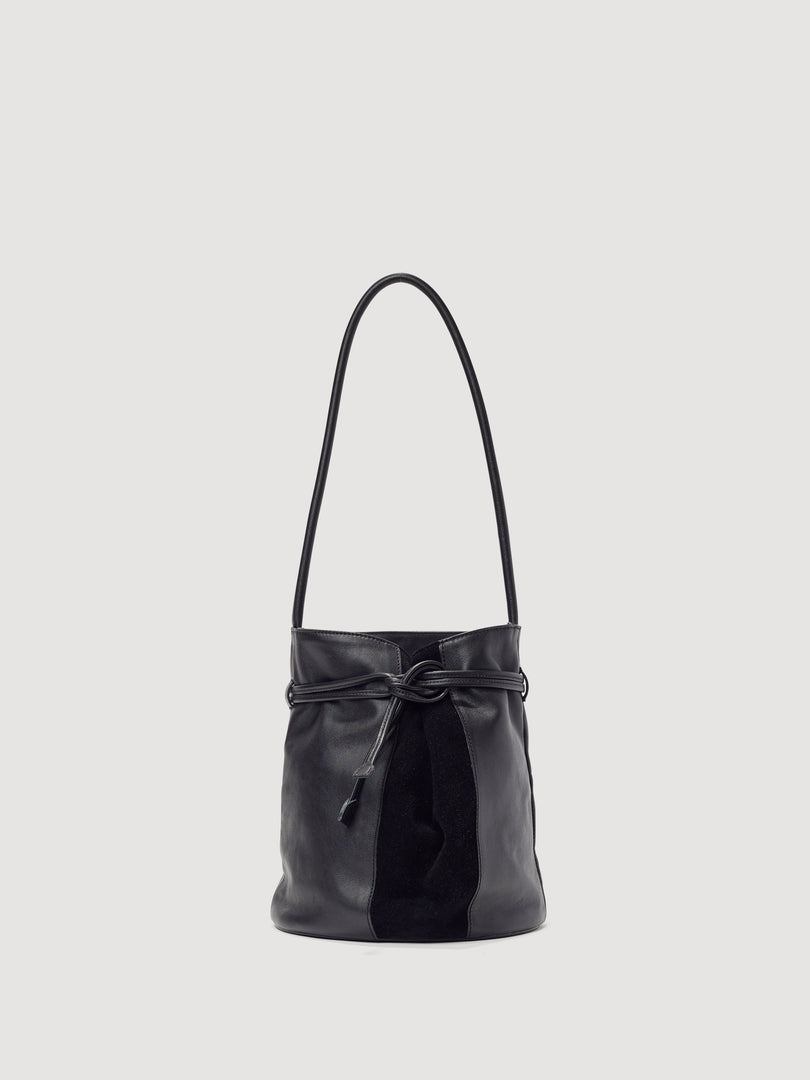 [Ships as available from 10/24] Tulip Bucket Bag Black