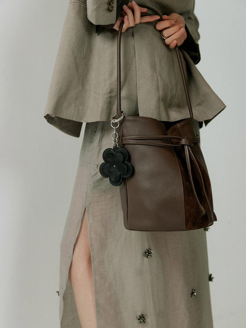 [Ships as available from 10/24] Tulip Bucket Bag Brown