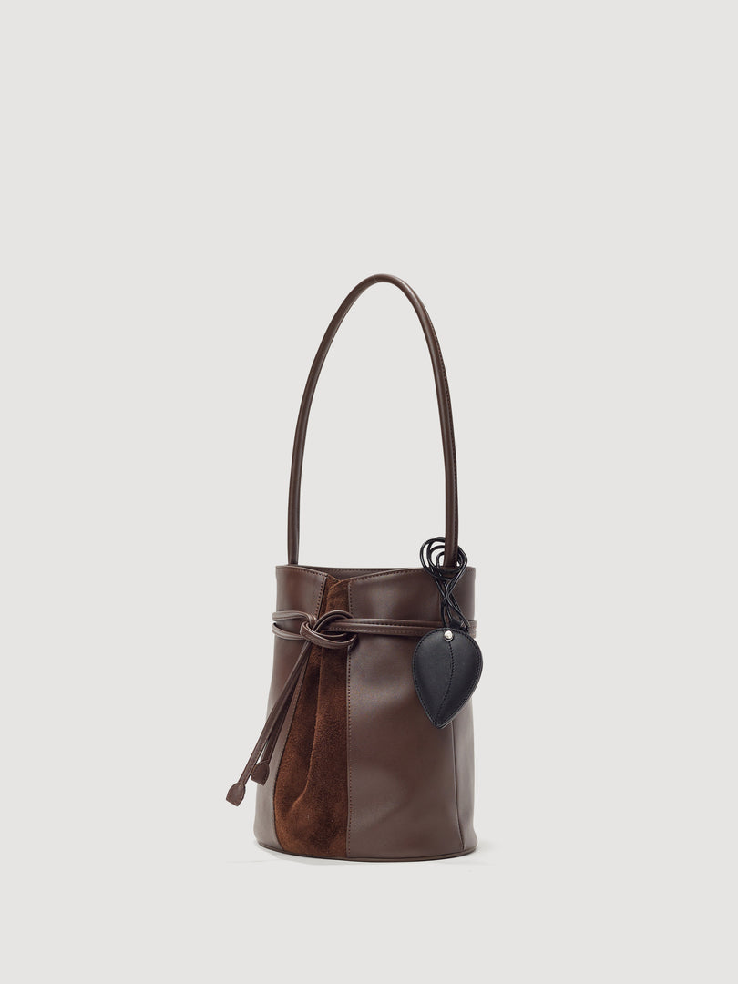 [Ships as available from 10/24] Tulip Bucket Bag Brown