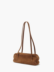 Willo Flute Mini Suede Shoulder Bag Camel