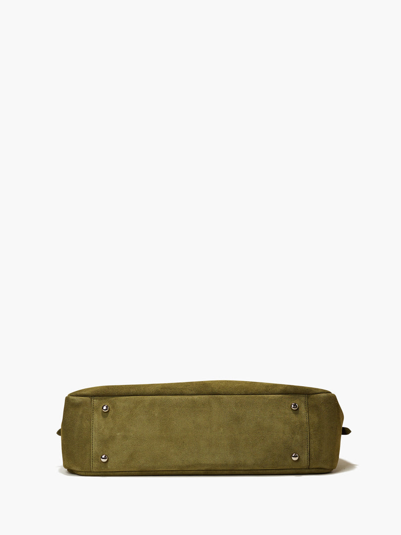 Willo Flute Shoulder Bag Suede Olive