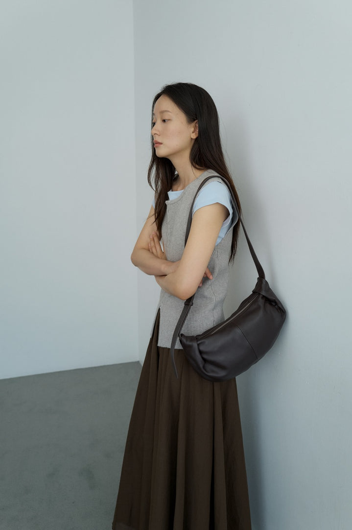 Ohwi Leather Sling Bag Brown