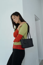 Moss Mini Leather Shoulder Bag Black