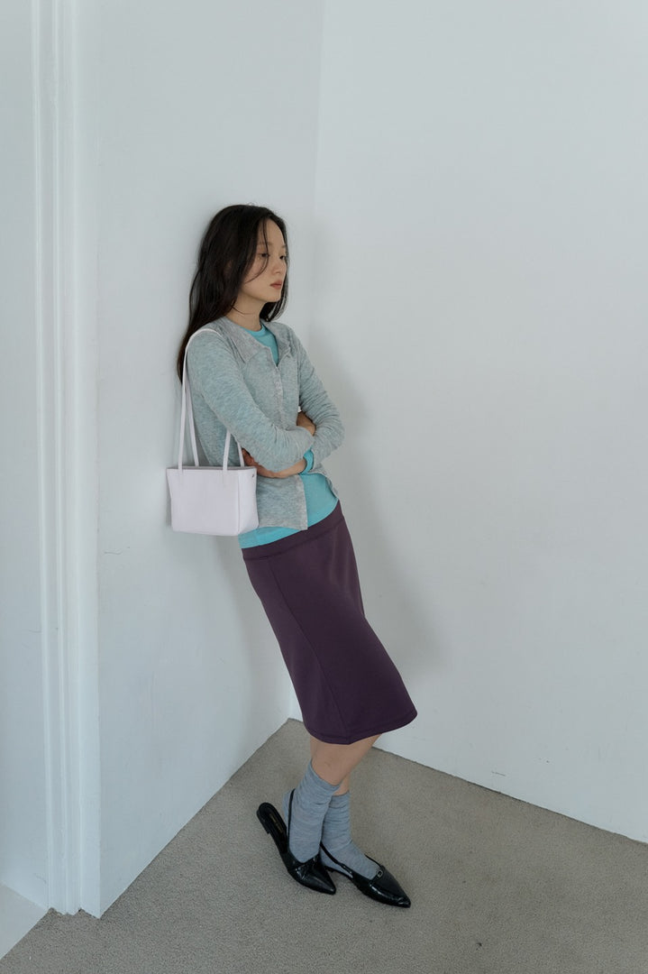 Moss Mini Leather Shoulder Bag Lavender