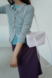 Moss Mini Leather Shoulder Bag Lavender