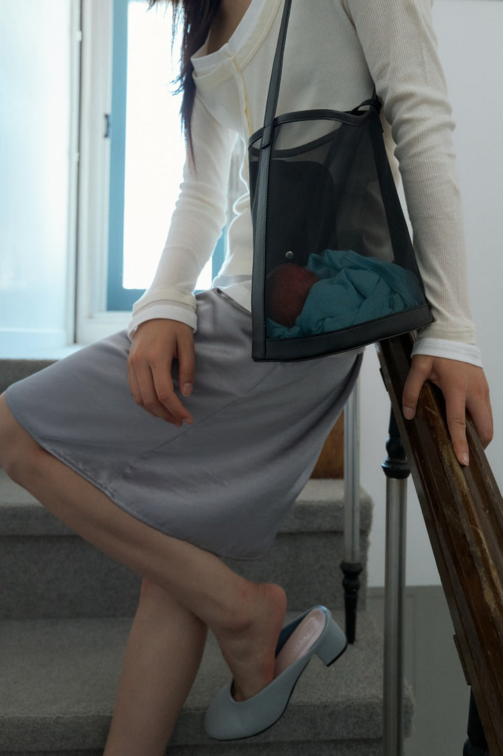 Tansy Summer Mesh Bucket Bag
