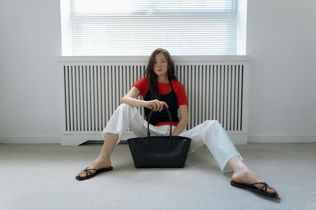 [Pre-order · Ships from Jun 22] Mag Leather Tote Bag Black