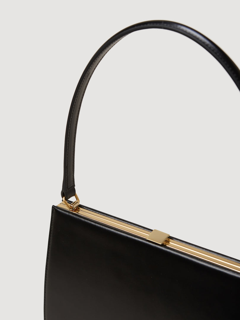 [Refurb Sale] Mona Frame Bag Black Calf_Gold Frame