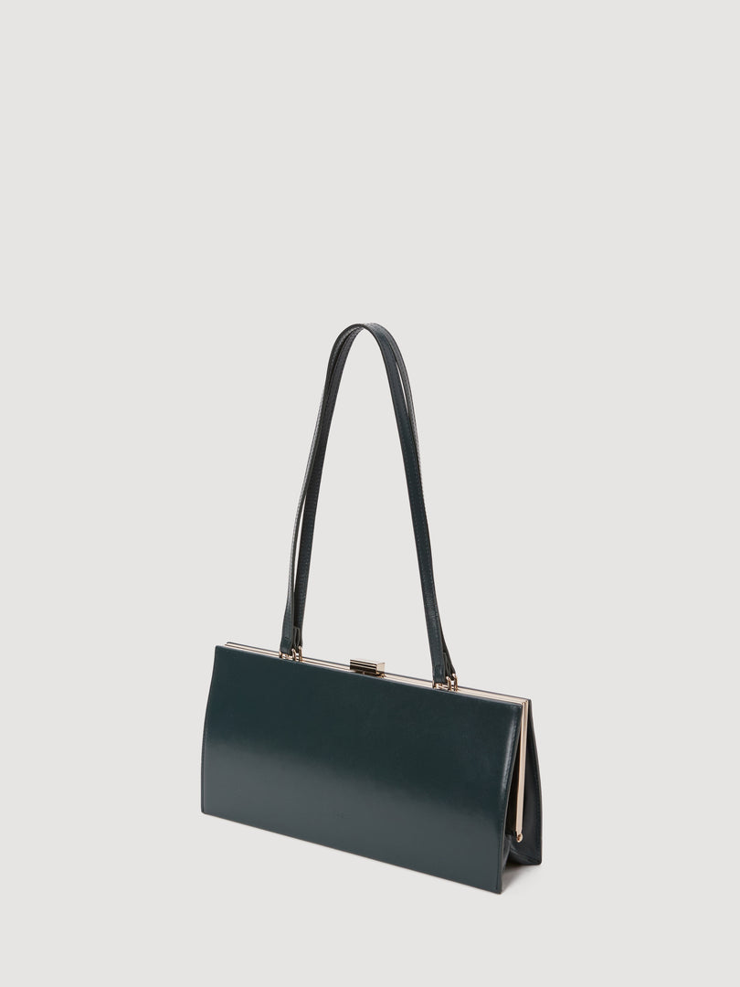 Mona Medium Frame Bag Green Calf