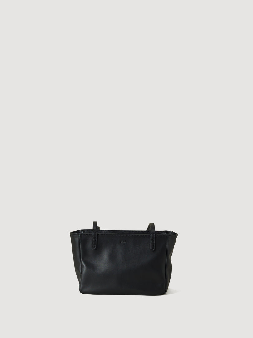 Moss Mini Leather Shoulder Bag Black