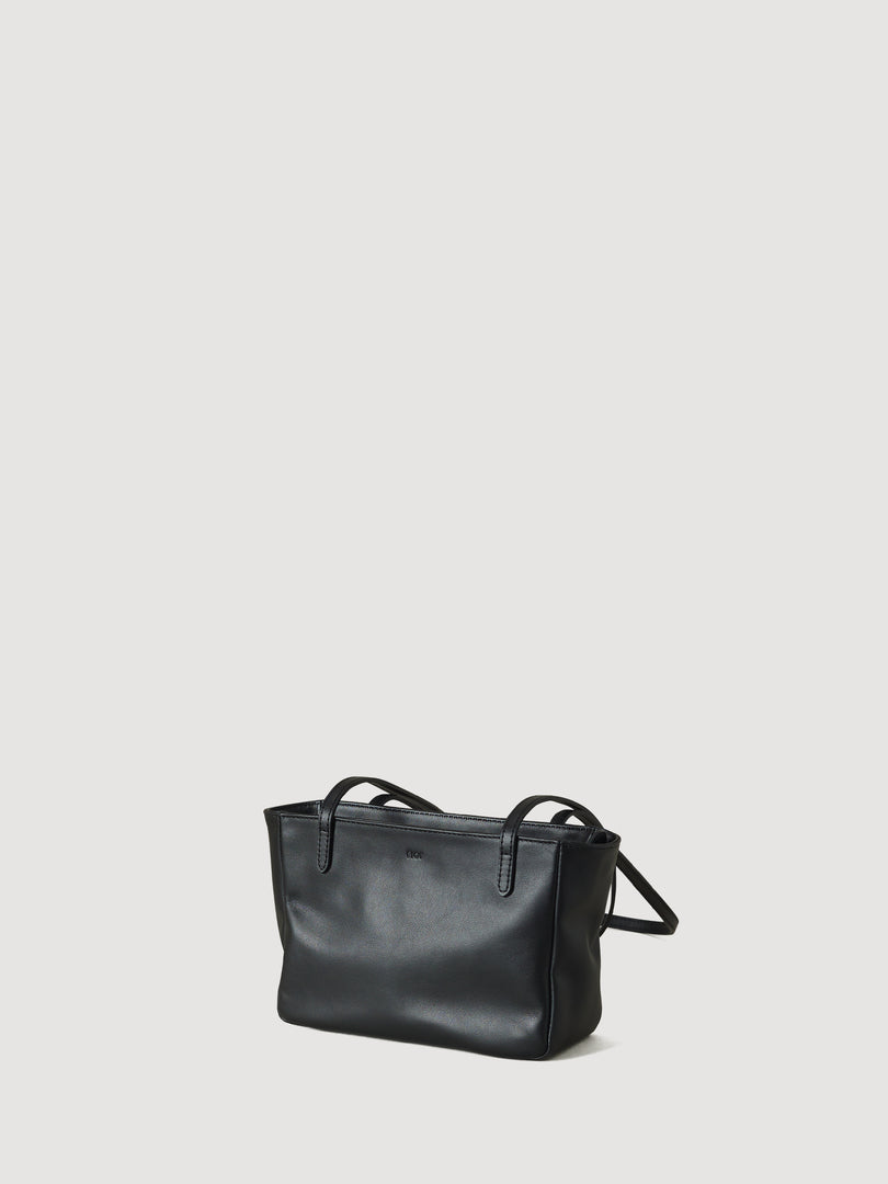 Moss Mini Leather Shoulder Bag Black
