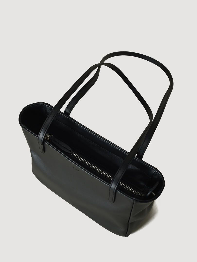 Moss Mini Leather Shoulder Bag Black