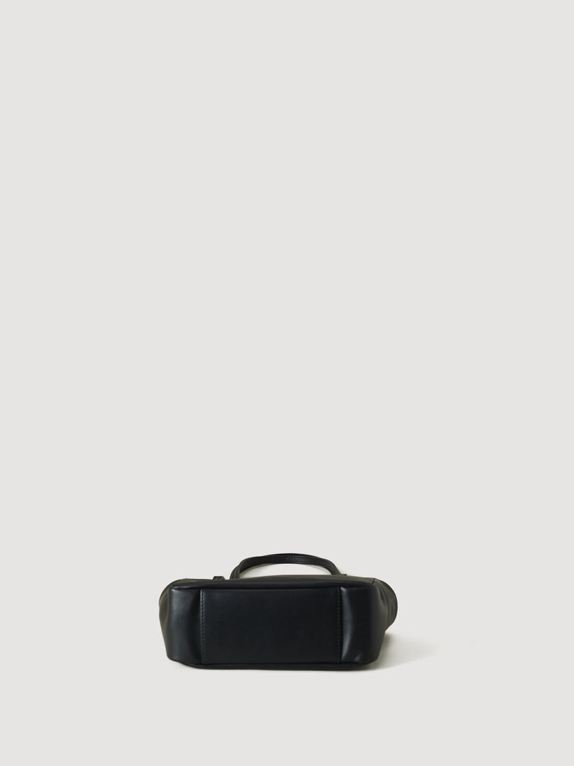Moss Mini Leather Shoulder Bag Black