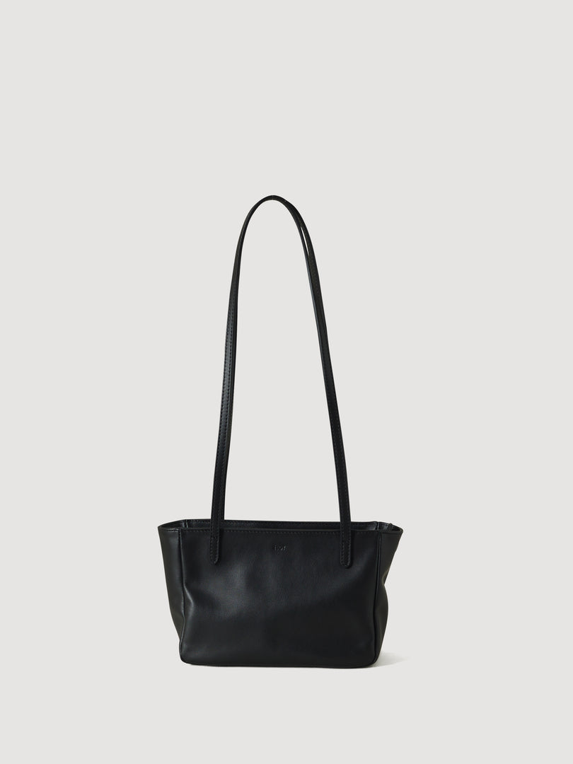 Moss Mini Leather Shoulder Bag Black
