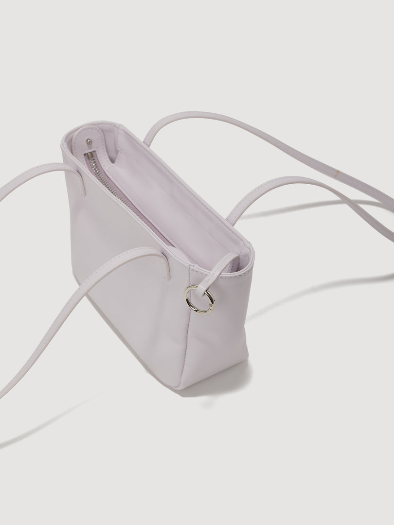 Moss Mini Leather Shoulder Bag Lavender