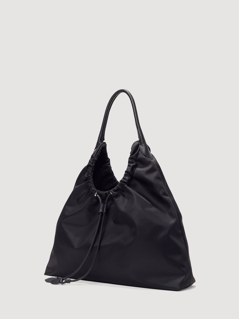 [Ships as available from 10/24] Kara Nylon Shoulder Bag Black