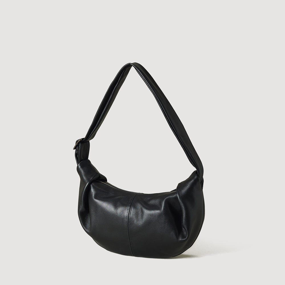 [Pre-order · Ships from Jun 22] Ohwi Mini Leather Sling Bag Black