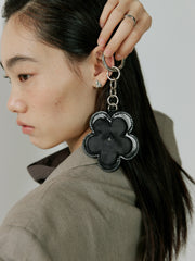 Pansy Keyring Black