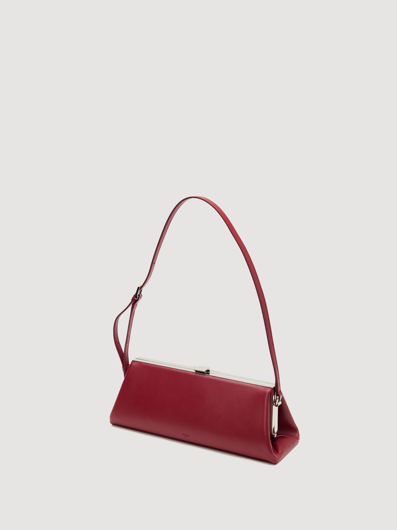 Sage Mini Frame Bag Burgundy