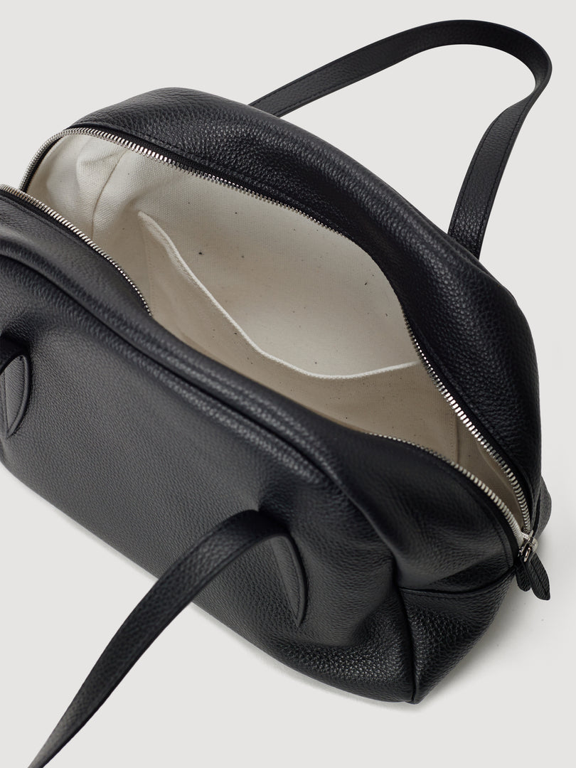 Willo Leather Bowling Bag Black