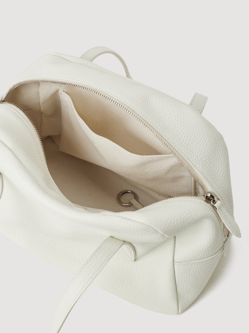 Willo Leather Bowling Bag Ivory