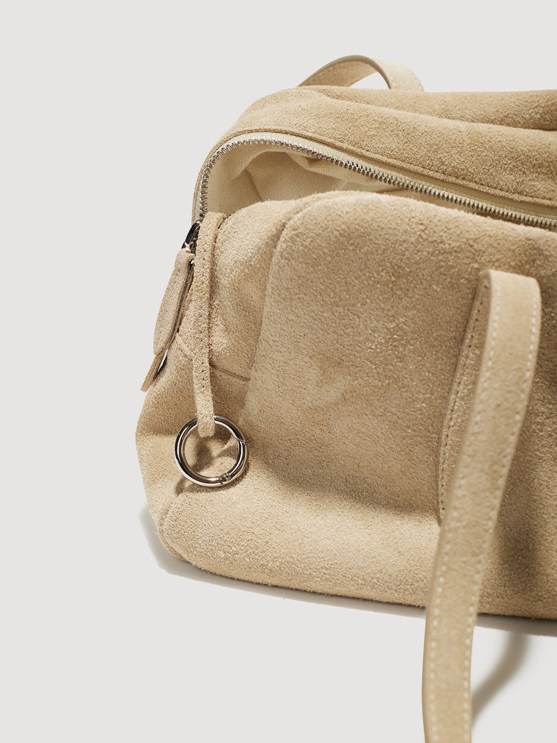 Willo Flute Bag Suede Beige