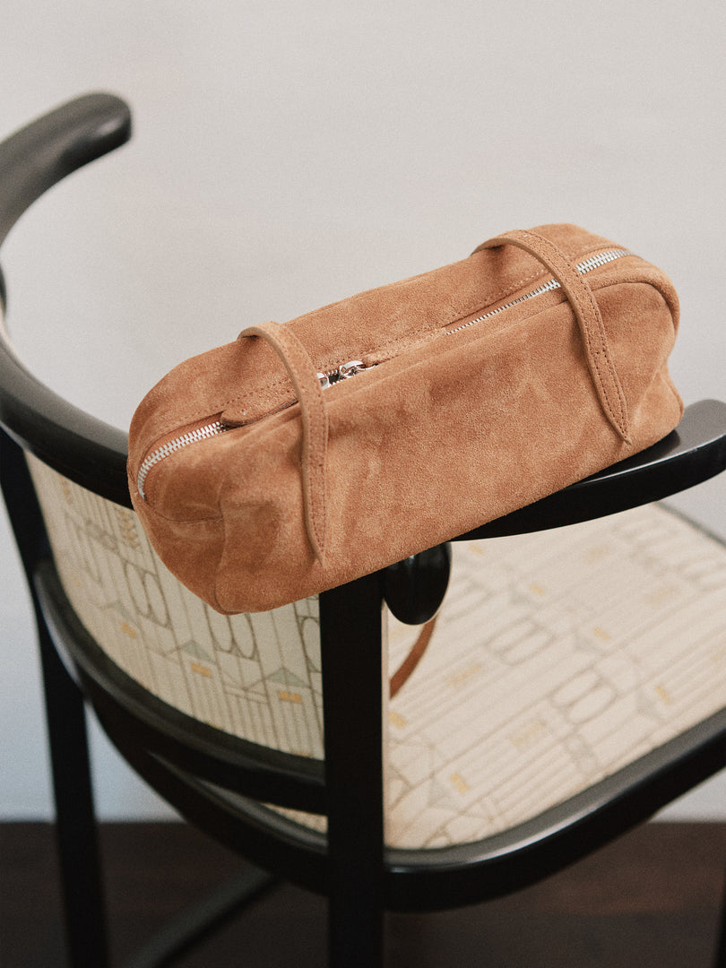 Willo Flute Bag Mini Suede Camel